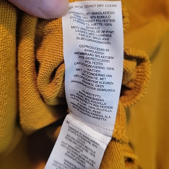 Gymshark Yellow Cropped Hoodie Relaxed Fit - Picture 6 of 7